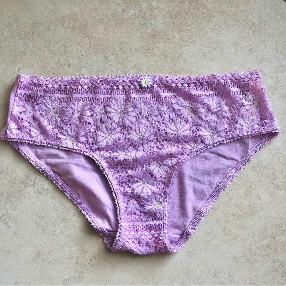 Victoria Secret Lilac Shine Cotton Panties LOT M - Picture 2 of 11